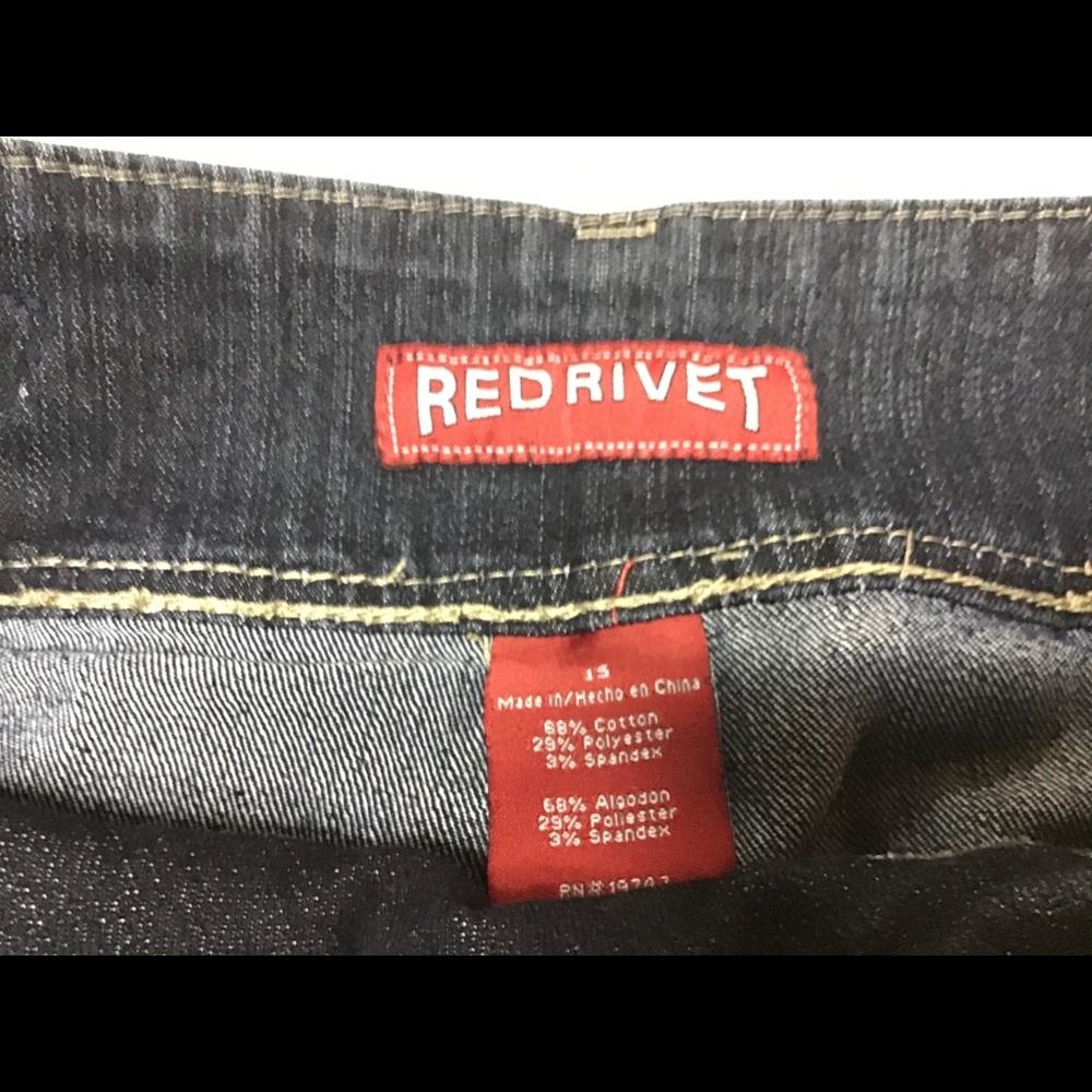 Red Rivet Jeans - Picture 7 of 7